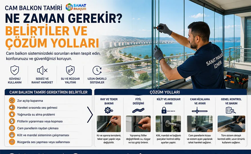 Cam Balkon Tamiri Ne Zaman Gerekir? Belirtiler ve Çözüm Yolları