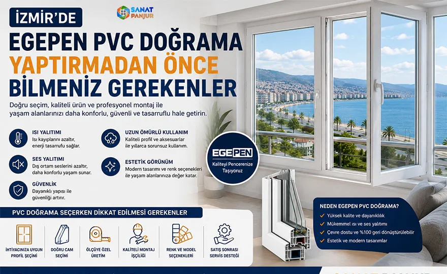 İzmir’de Egepen PVC Doğrama Yaptırmadan Önce Bilmeniz Gerekenler