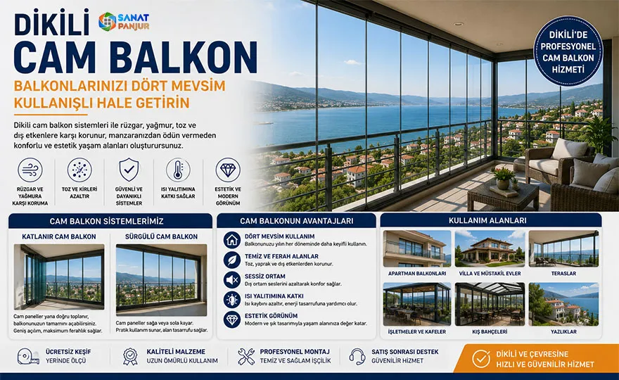 Dikili Cam Balkon Hizmeti