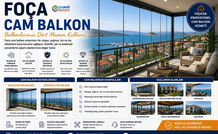 Foça Cam Balkon Hizmeti